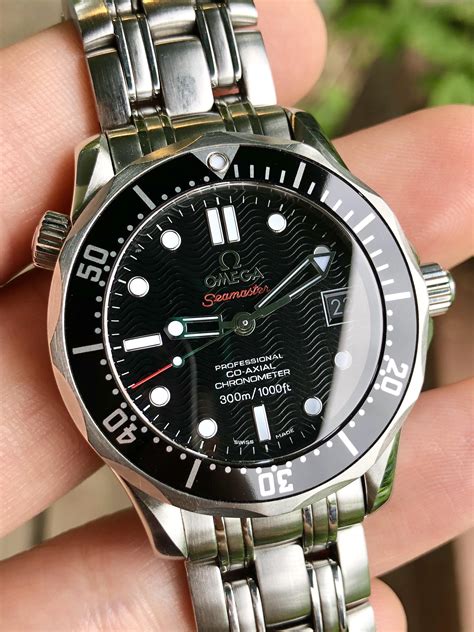 omega seamaster 36mm on wrist